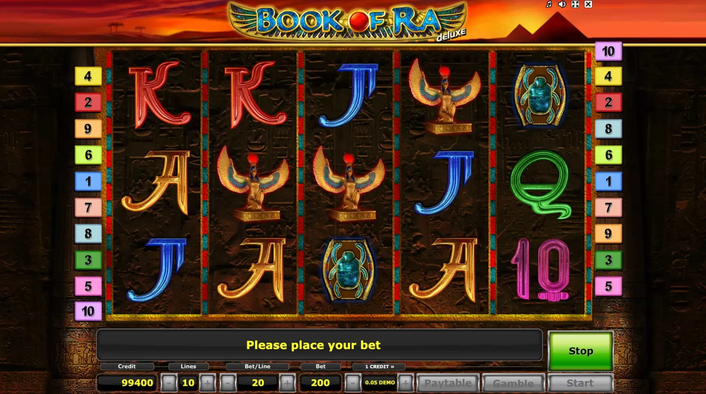 Struttura della slot e modello matematico delle linee